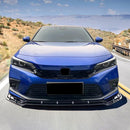 Front Lip 2022-2024 Honda Civic 11th FE-C Style Front Bumper Lip 3PC/set - Auto Sports Accessories & Performance