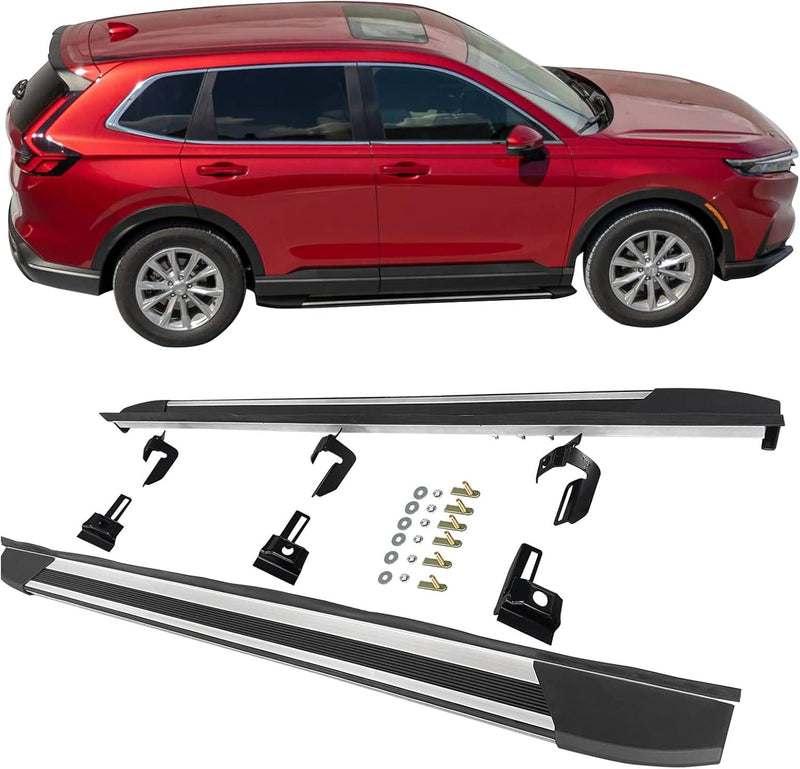 Side Step 2023-2024 Honda CRV CR-V V2 Style 2PCS Running Board Side Step Bar Aluminum