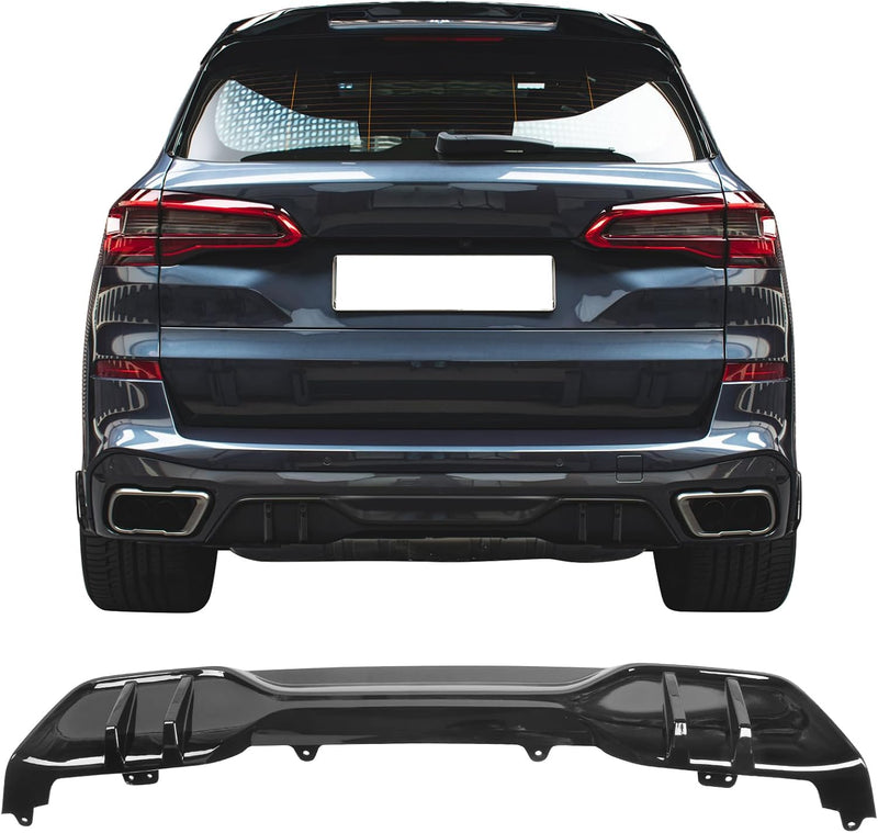 Diffuser for 2019-2022 BMW G05 X5 M Sport MP Style Rear Diffuser PP Glossy Black