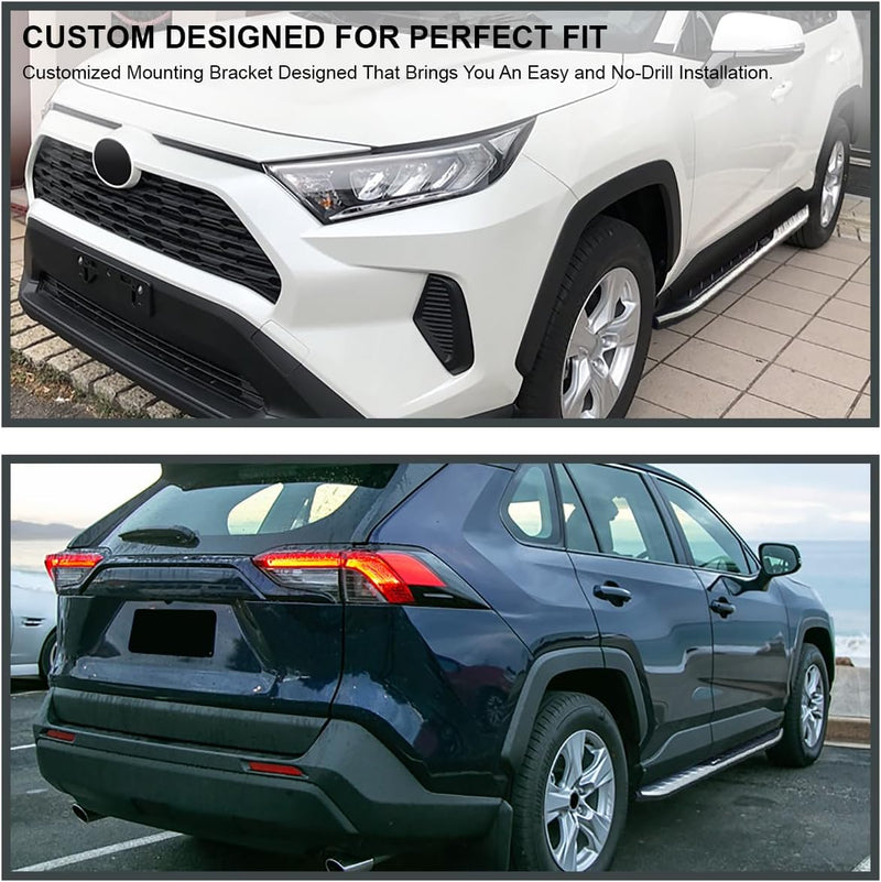 Running Board 2019-2024 Toyota RAV4 Running Board Nerf Bar - Auto Sports Accessories & Performance