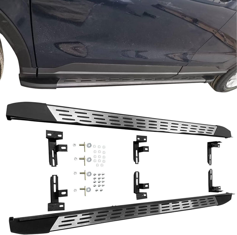 Side Step 2023-2025 Honda CRV CR-V V1 Style 2PCS Running Board Side Step Bar Aluminum - Auto Sports Accessories & Performance