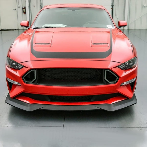 Front Lip 2018-2019 Ford Mustang GT, Rock Style Front Bumper Lip PP - Auto Sports Accessories & Performance