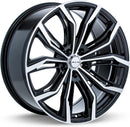 RTX Black Widow Alloy Wheel Rim Size 16 x 7 Inch Bolt Pattern 5x100 Offset 35 Center Bore 54.1  Toyota Corolla