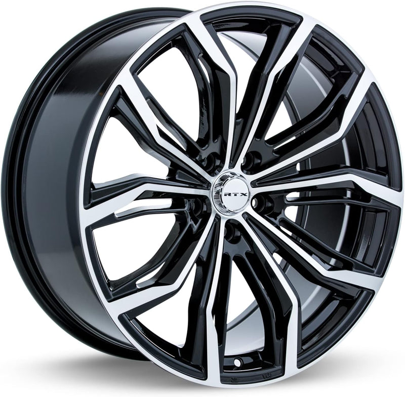 RTX Black Widow Alloy Wheel Rim Size 16 x 7 Inch Bolt Pattern 5x100 Offset 35 Center Bore 54.1  Toyota Corolla