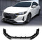 Front Lip compatiable with 2024-2025 Nissan Sentra Glossy Black Polypropylene 3PC Bumper Lip