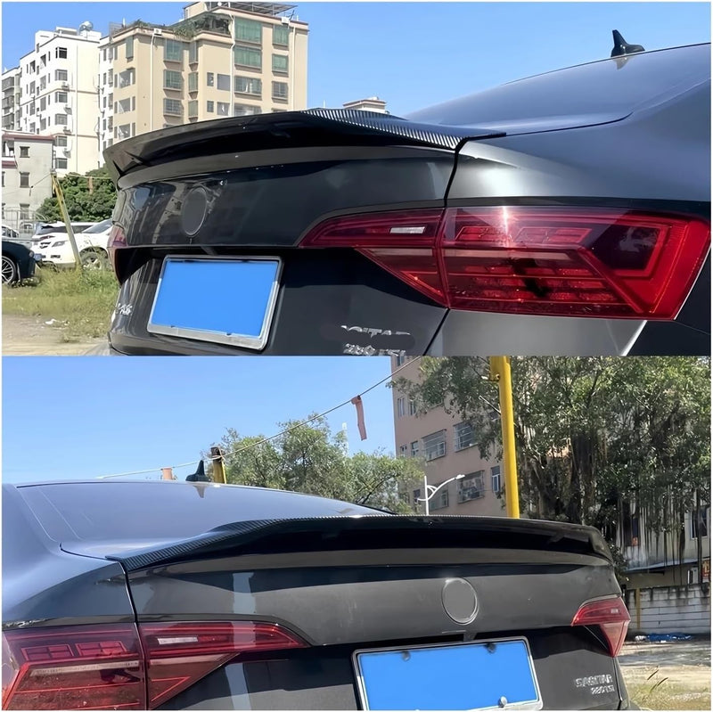 Spoiler 2020-2024 Volkswagen Jetta Sedan Trunk spoiler Painted Glossy Black R Style