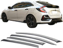 Window Visor Deflector Rain Guard 2016-2021 Honda Civic Hatchback 5dr Dark Smoke Colour