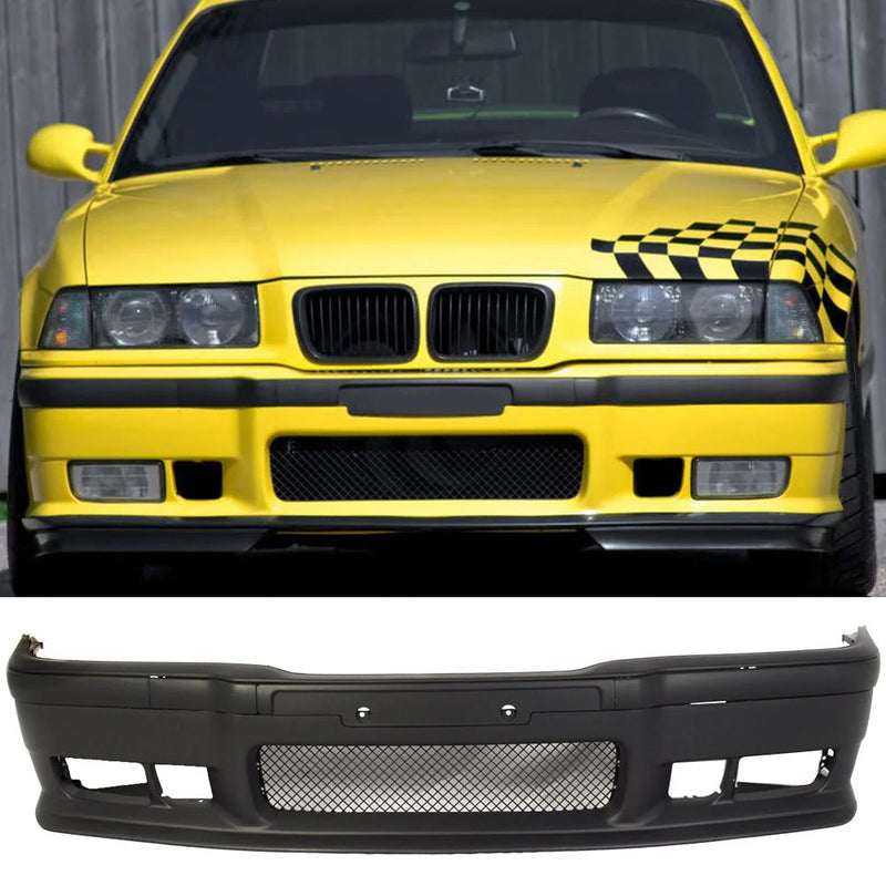 Bumper 1992-1998 BMW E36 3 Series M3 Style Front Bumper Cover Conversion PP - Auto Sports Accessories & Performance