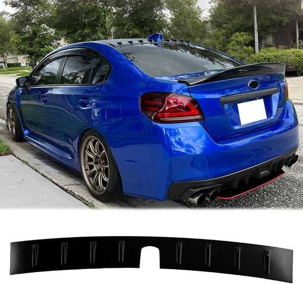 Roof Spoiler for 2022-2024 Subaru WRX D2 Style Unpainted Black Rear Roof Spoiler ABS, Unpainted matte black