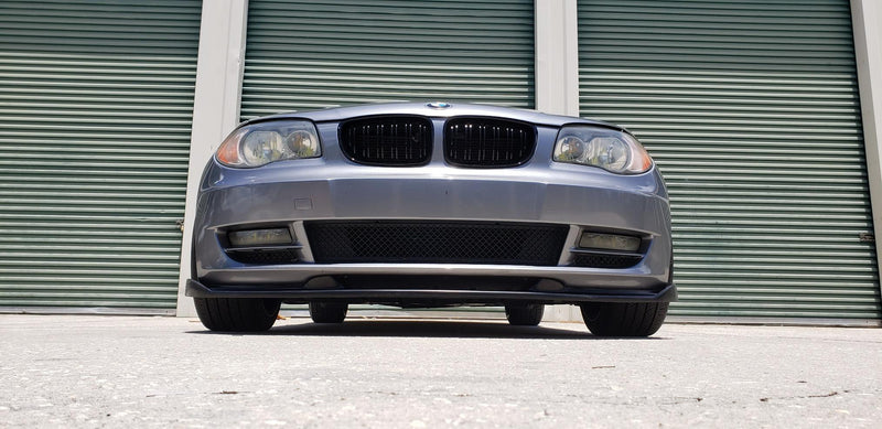 📈Front Lip 2007-2011 BMW E82 1 Series H-Style Front Bumper Lip PU Unpainted Matte Black - Auto Sports Accessories & Performance