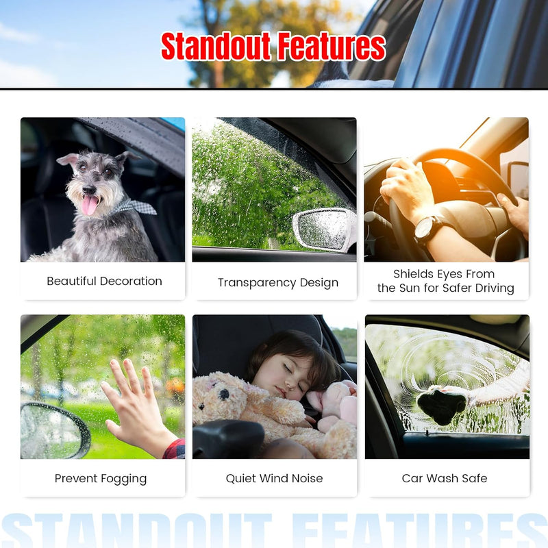 Window Visor 2023-2025 Honda CR-V Low Profile Style Tape on Window Visors Guards - Auto Sports Accessories & Performance
