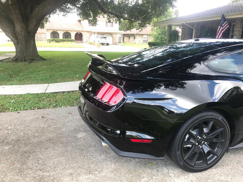 Spoiler 2015-2023 Ford Mustang GT350R Style Glossy Black Rear Spoiler Wing ABS - Auto Sports Accessories & Performance