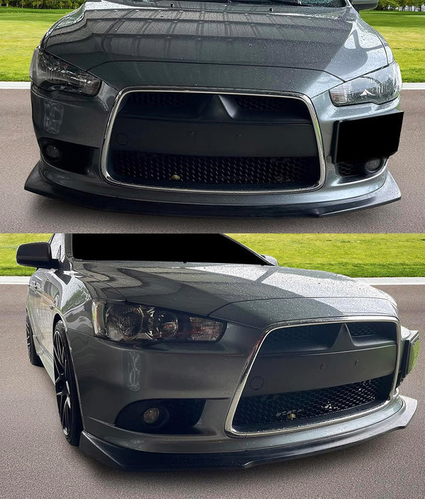 📈Front Lip 2009-2015 Mitsubishi Lancer Ralliart & 2012-2015 Lancer GT/GTS M RA Style Front Bumper Lip Splitter - Auto Sports Accessories & Performance