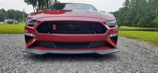 Front Lip 2018-2023 Ford Mustang GT R Spec Style Front Bumper Lip Splitter PP Unpainted Matte Black