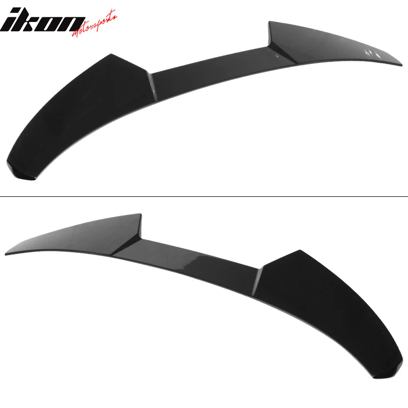 Rear Roof Spoiler Fits 2016-2021 Honda Civic Sedan V Style Glossy Black PP Painted