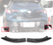 Rear Lip 2019-2022 Toyota Corolla Hatchback 5Dr, Unpainted Rear Bumper Splitter T style , 2 pcs/ set