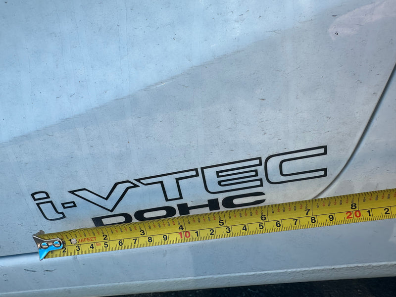 EPP® Custom Vinyl Sticker Die Cut I-VTEC DOHC  (2-Pack) Vinyl Decal I-VTEC Sticker fits Honda Civic Si Type R RSX
