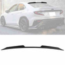 Roof Spoiler Compatible With 2022-2024 Subaru WRX, Unpainted Black ABS Plastic V Style Rear Window Visor Wing Lip