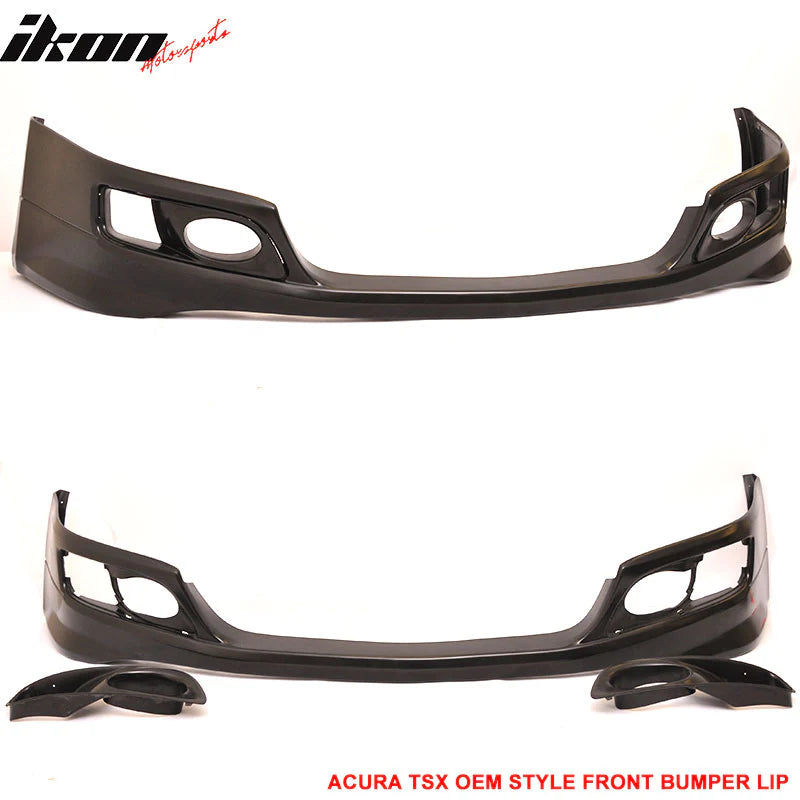 Front Lip 2006-2008 Acura TSX OEM Style Unpainted Front Bumper Lip PU