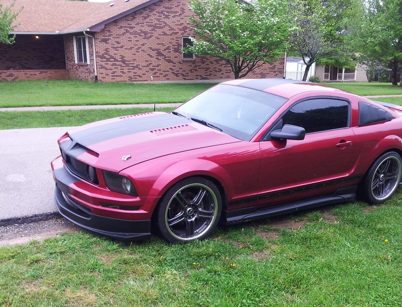 Front Lip 2005-2009 Ford Mustang Base Sport Style Front Bumper Lip Chin Spoiler PU