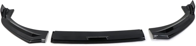 Front Lip 2021-2023 Ford Mustang Mach-E IKON 3PC Front Bumper Lip PP Glossy Black