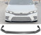 Front lip 2022-2025 Honda Civic Sedan & Hatchback Front Lip IK2 Style Unpainted Black Lip Spoiler - Auto Sports Accessories & Performance