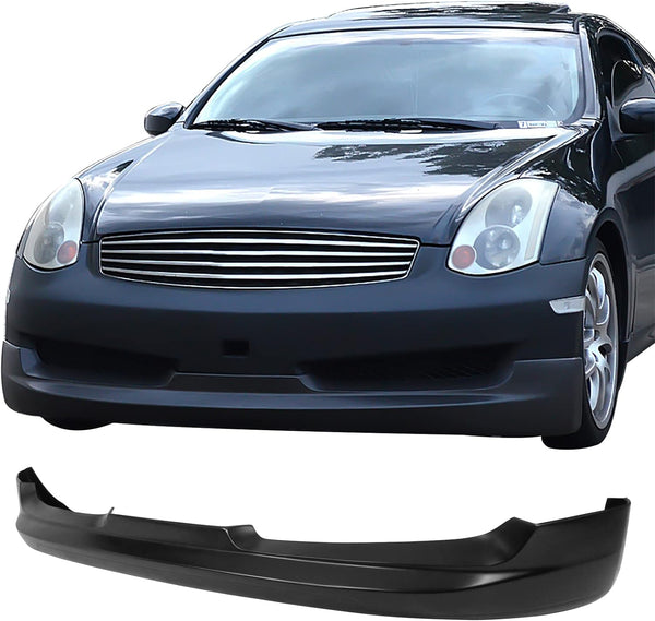 Front Lip 2006-2007 Infiniti G35 Coupe 2Dr Sport Gialla Style Front Bumper Lip PU