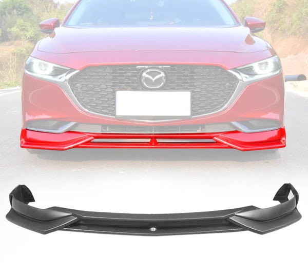 📈Front Lip 2019-2020 Mazda 3 4DR Front Bumper Lip PP Sedan one Pieces - Auto Sports Accessories & Performance