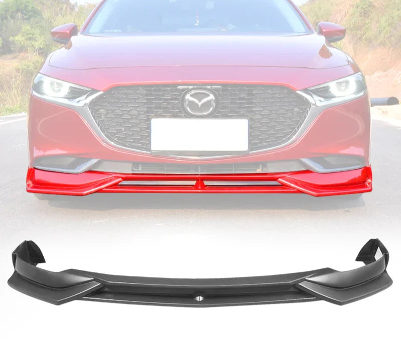 📈Front Lip 2019-2020 Mazda 3 4DR Front Bumper Lip PP Sedan one Pieces