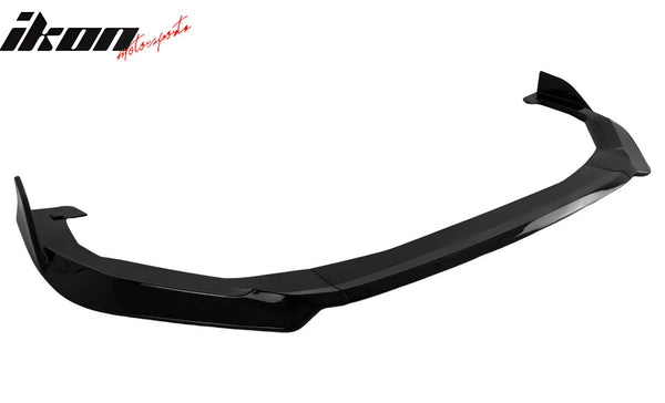 Front Lip for 2022-2025 Subaru WRX D Style Painted Gloss Black Front Bumper Lip ABS by IKON MOTORSPORTS #BLF-SBWRXD3P-GBK