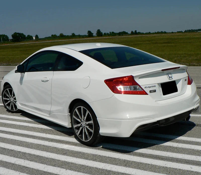 Rear Lip 2012-2013 Honda Civic coupe 2door HF-P Style Rear Bumper Lip Splitter - Auto Sports Accessories & Performance