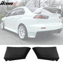 Rear Lip 2008-2017 Mitsubishi Lancer EVO ONLY Rear Lip EVO Style Unpainted Rear Bumper Aprons PU - Auto Sports Accessories & Performance