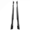 Side Skirt 2014-2023 Infiniti Q50 IKON Style 4PC Side Skirt PP Glossy Black