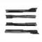 Side Skirt 2014-2023 Infiniti Q50 IKON Style 4PC Side Skirt PP Glossy Black
