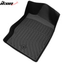 IKON Floor Mat Compatible with 2020-2024 Ford Explorer 7 Seats Floor Mats, 3D Molded Custom Carpets 1st 2nd 3nd Row Front Rear Protection 4PC Pad Black TPE Thermo Plastic Elastomer All Weather Liner Protector (Copy) - Auto Sports Accessories & Performance