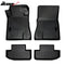 Floor Mat Compatible with 2015-2024 Ford Mustang Floor Mats, 3D Molded Custom Pad Black TPE Thermo Plastic Elastomer All Weather Liner Protector 1st and 2nd Front Rear Protection 4PC Set