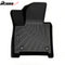 IKON Floor Mat Compatible with 2024-2025 Hyundai Santa Fe non hybrid Floor Mats 3D Molded 1st 2nd & 3RD Row Front Rear Protection 4PC Pad Black TPE Thermo Plastic Elastomer All Weather Liner Protector - Auto Sports Accessories & Performance