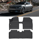 IKON Floor Mat Compatible with 2022-2025 Kia EV6 Floor Mats 3D Molded 1st 2nd Row Front Rear Protection 3PC Pad Black TPE Thermo Plastic Elastomer All Weather Liner Protector - Auto Sports Accessories & Performance