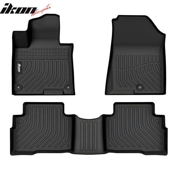 IKON Floor Mat Compatible with 2023-2025 Kia Sportage Hybrid  3D Custom Carpets 1st 2nd Row Protection 3PC All Weather Liner Protector