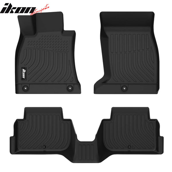IKON Floor Mat Compatible with 2018-2023 Kia Stinger AWD 3D Custom Carpets 1st 2nd Row Protection 3PC All Weather Liner Protector