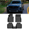 IKON Floor Mat Compatible with Fits 2023-2024 Mazda CX-50 Floor Mats 3D Molded 1st 2nd Row Front Rear Protection 3PC Pad Black TPE Thermo Plastic Elastomer All Weather Liner Protector