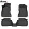 IKON Floor Mat Compatible with 2022-2024 Subaru WRX Floor Mats, 3D Molded Custom Carpets 1st 2nd Row Front Rear Protection 3PC Pad Black TPE Thermo Plastic Elastomer All Weather Liner Protector