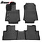 IKON Floor Mat Compatible with 2019-2025 Toyota RAV4(Non Hybrid, see details) Floor Mats 3D Molded 1st 2nd Row Front Rear Protection 4PC Pad Black TPE Thermo Plastic Elastomer All Weather Liner Protector - Auto Sports Accessories & Performance