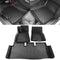 IKON Floor Mat Compatible with for 2021-2023 Tesla Model S Floor Mats 3D Molded Protection Pad Black TPE Thermo Plastic Elastomer All Weather Liner Protector