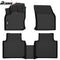 Floor Mat Compatible with 2018-2024 VW Tiguan 5/7 Seats, Floor Mats, 3D Molded Custom Pad Black TPE Thermo Plastic Elastomer All Weather Liner Protector - Auto Sports Accessories & Performance
