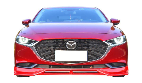 📈Front Lip 2019-2023 Mazda 3 4DR Front Bumper Lip Spoiler PP Sedan one Pieces style