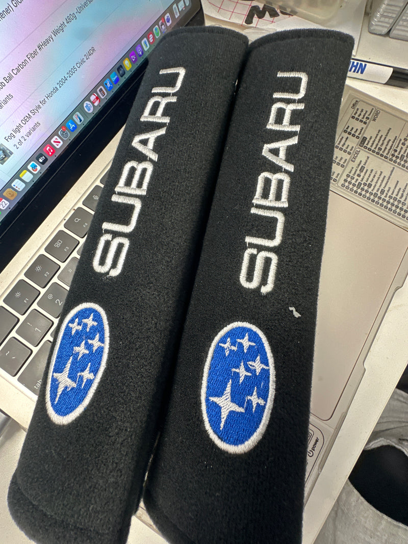 Subaru Seat Belt Pad Cover Protectors Shoulder Pad - Auto Sports Accessories & Performance