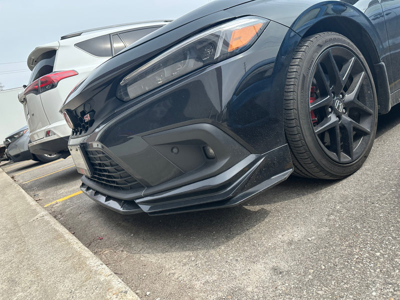 Front lip 2022-2025 Honda Civic Sedan Hatchback Front Bumper Lip Unpainted matte black PP
