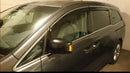 Window Visor Deflector Rain Guard 2011-2017 Honda Odyssey Dark Smoke Visor Chrome Trim