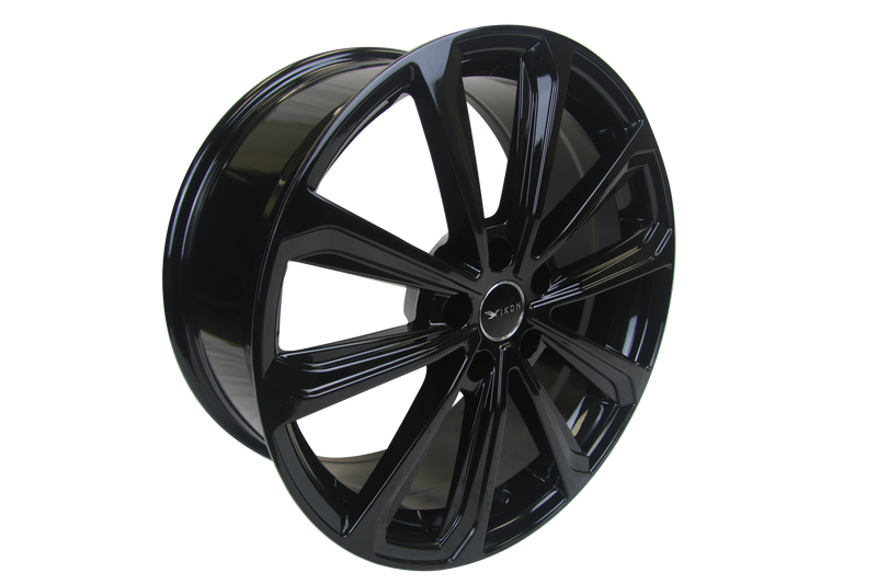 IKON Alloy Wheels IK113 Style  GLOSS BLACK • 19X8.5 5X114.3 ET42 CB73.1 - Auto Sports Accessories & Performance